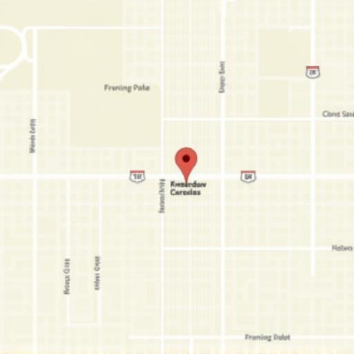 Map showing location in Orlando, Florida